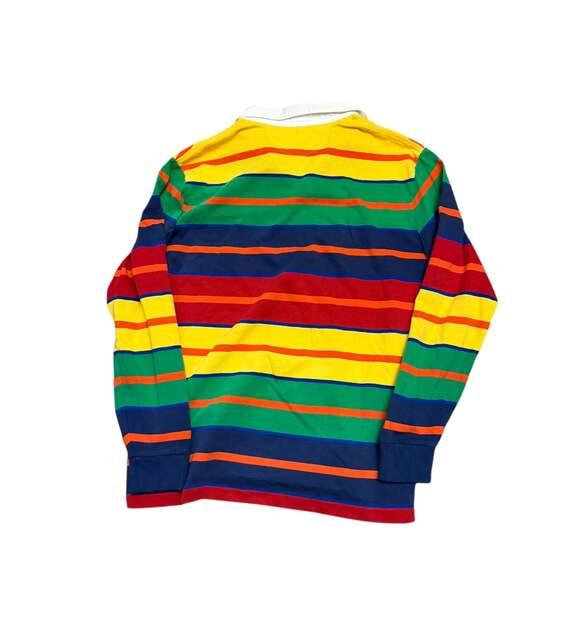 Polo Ralph Lauren The Iconic Rainbow Striped Towelling Terry Rugby Shirt - Picture 2 of 3